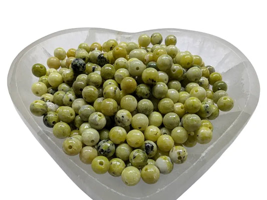 Turquoise jaune - 6 mm - 60 Perles Les Précieuses Perles