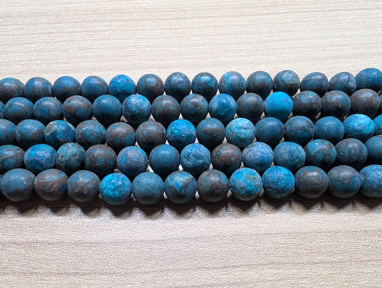 Turquoise mat - 8 mm - 20/40 Perles Les Précieuses Perles