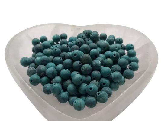 Turquoise mat - 6 mm - 30/60 Perles irrégulières Les Précieuses Perles