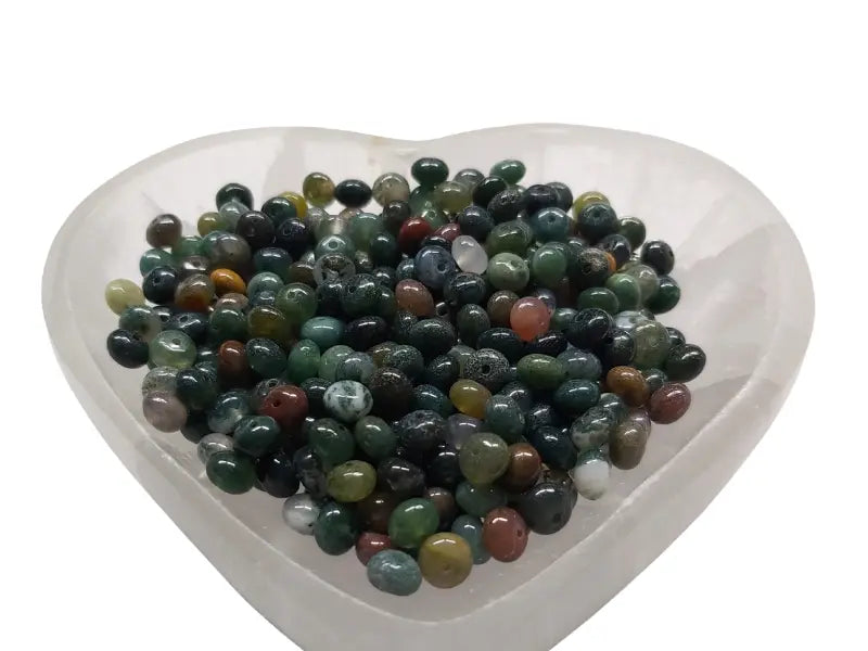 Agate Indienne - 6 x 4 mm - 40/80 Perles Les Précieuses Perles