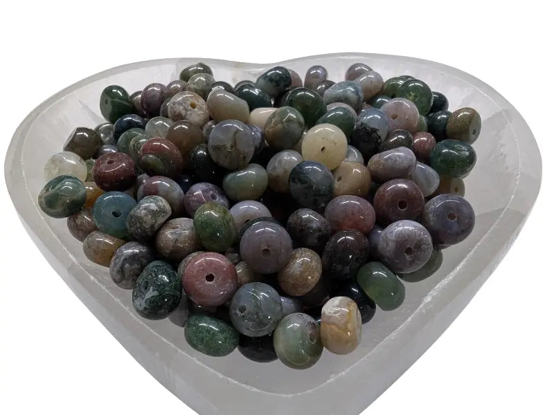 Agate indienne - 8 x 5 mm - 30/60 Perles Les Précieuses Perles