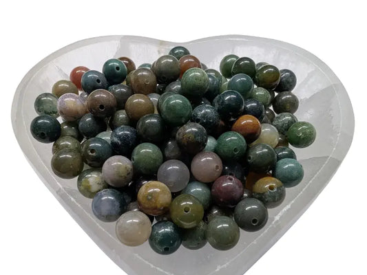 Agate Indienne - 8 mm - 20/40 Perles Les Précieuses Perles