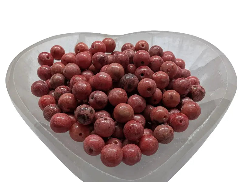 Agate crazy lace rouge - 8 mm - 20/40 Perles Les Précieuses Perles