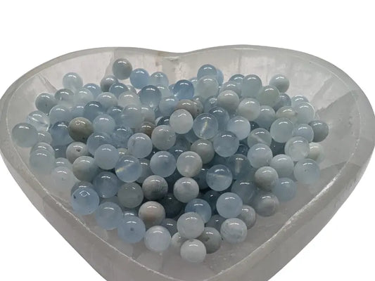 Aigue marine  grade A - 6 mm - 30/60 Perles Les Précieuses Perles