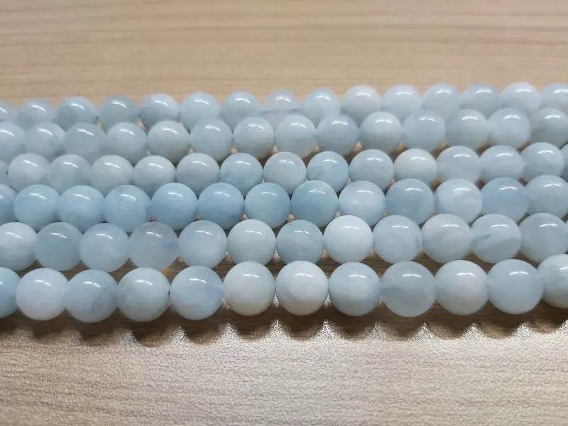 Aigue marine  Grade A - 8 mm - 20/40 Perles Les Précieuses Perles