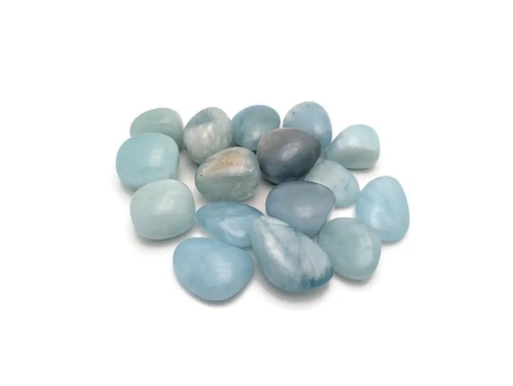 Aigue marine  Grade AA  Brésil - Pierre roulée Les Précieuses Perles