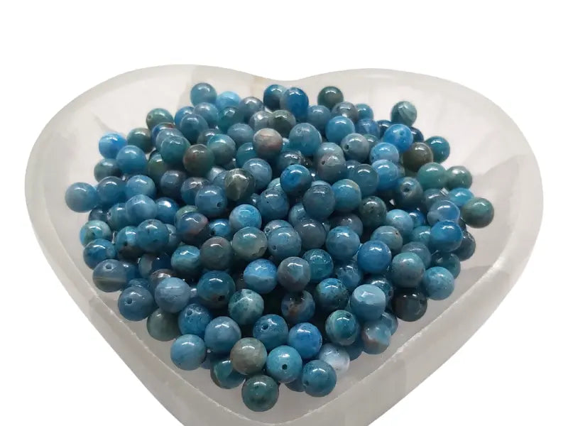 Apatite Grade AB - 6 mm - 30/60 Perles Les Précieuses Perles