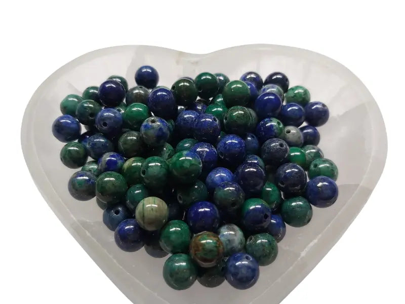 Azurite Malachite -  8 mm - 20/40 Perles Les Précieuses Perles