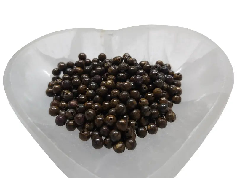 Bronzite - 4 mm - 40/80 Perles Les Précieuses Perles