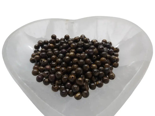 Bronzite - 4 mm - 40/80 Perles Les Précieuses Perles