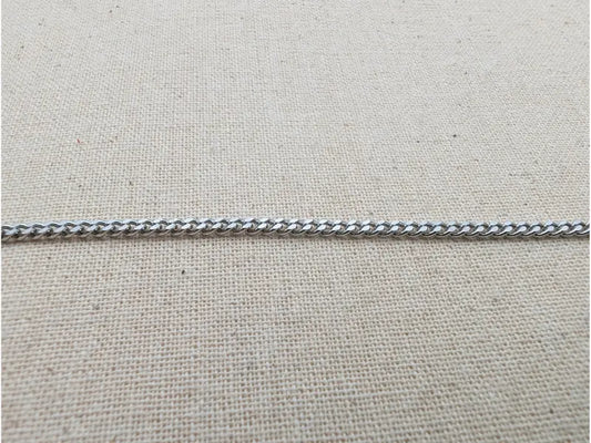 Chaîne maille gourmette 3 x 2 mm acier inoxydable 304 – Vendue au mètre Les Précieuses Perles