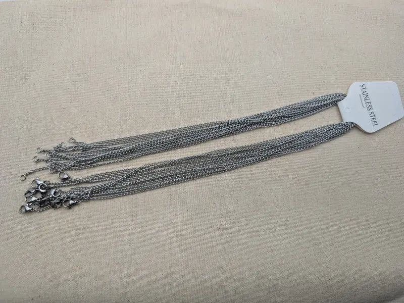 Chaîne collier inox - 45 cm - Lot de 10 Les Précieuses Perles