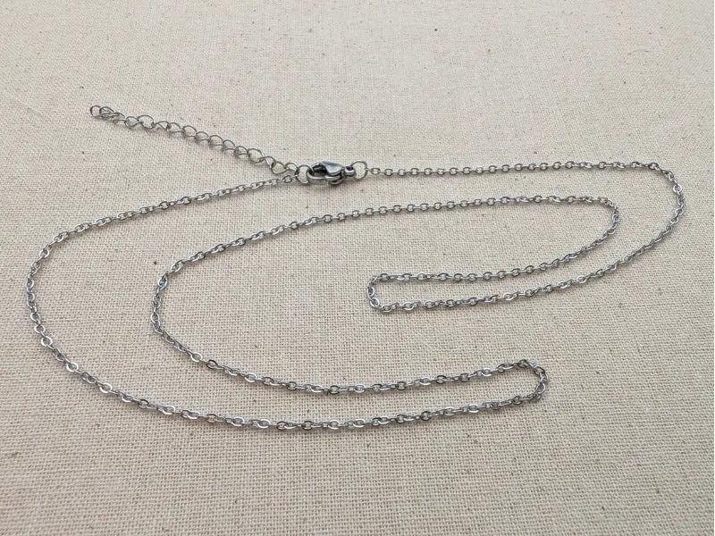 Chaîne acier inoxydable 304 – 1,6 mm – 60 cm – Lot de 10 Les Précieuses Perles