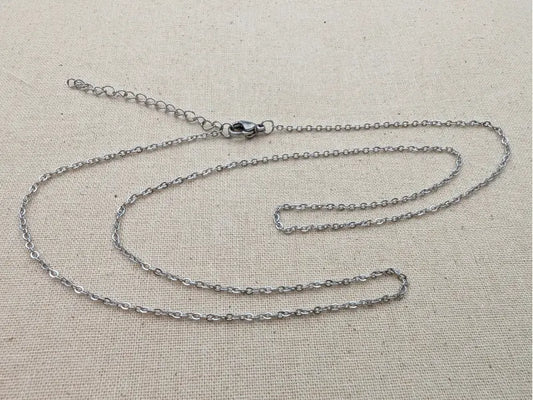 Chaîne acier inoxydable 304 – 1,6 mm – 60 cm – Lot de 10 Les Précieuses Perles