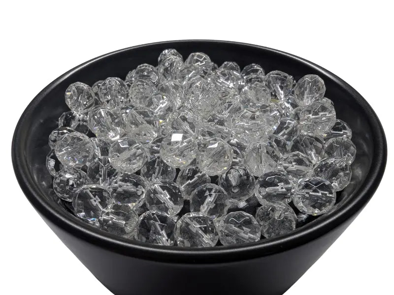 Cristal de roche à facettes - 8 mm - 10/20 Perles Les Précieuses Perles