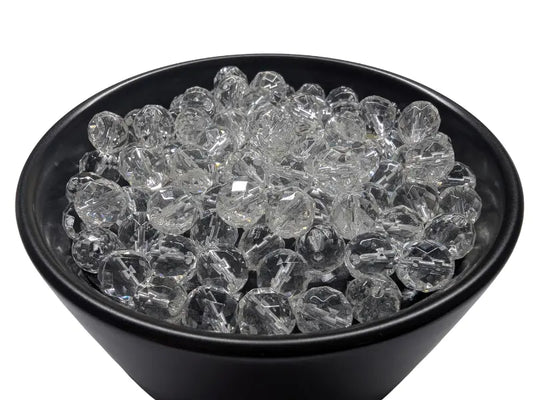 Cristal de roche à facettes - 8 mm - 10/20 Perles Les Précieuses Perles