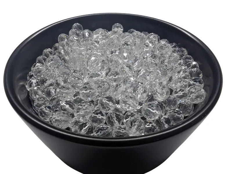 Cristal de roche à facettes - 6 mm - 30/60 Perles Les Précieuses Perles