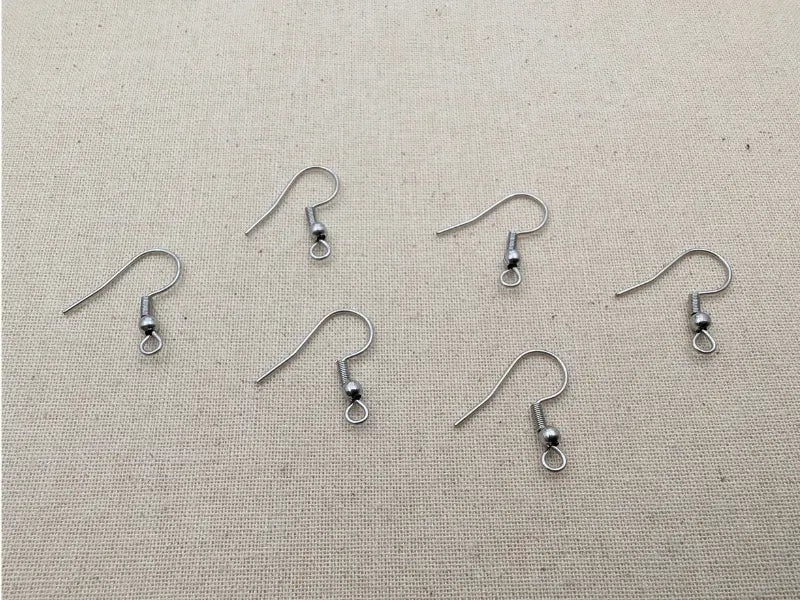 Crochets d’oreilles en acier inoxydable 304 – 20 x 21 mm – Jauge 22 – Lot de 40 Les Précieuses Perles