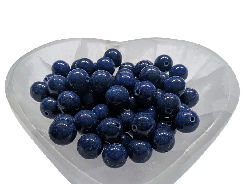 Dolomite bleu nuit - 10 mm - 20 Perles Les Précieuses Perles