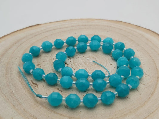 Dolomite turquoise à facettes - 8 mm - 36 Perles Les Précieuses Perles