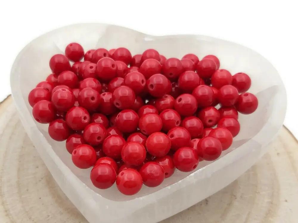 Dolomite Rouge - 8 mm - 20/40 Perles Les Précieuses Perles