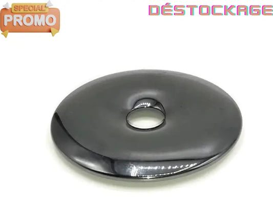 Pendentif Hématite synthétique - Donut de 50 mm Les Précieuses Perles