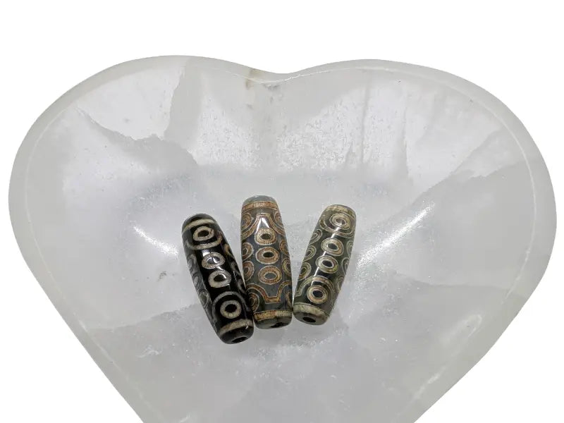 Perle DZI Tibétaine 21 yeux Les Précieuses Perles