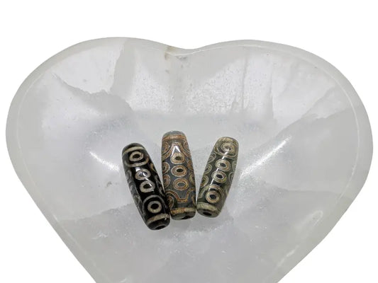 Perle DZI Tibétaine 21 yeux Les Précieuses Perles