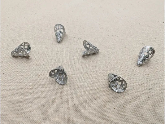 Embout conique ajouré 12 x 10 mm – Trou 3 mm – Acier inoxydable 304 - Lot de 40 Les Précieuses Perles