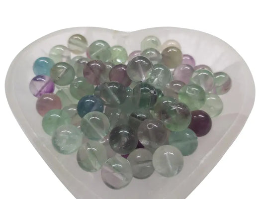 Fluorite Grade A - 10 mm - 20 Perles Les Précieuses Perles