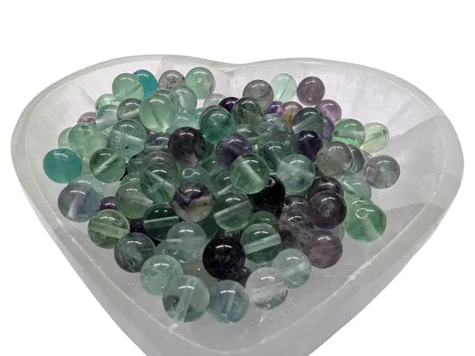 Fluorite Grade A - 8 mm - 20/40 Perles Les Précieuses Perles
