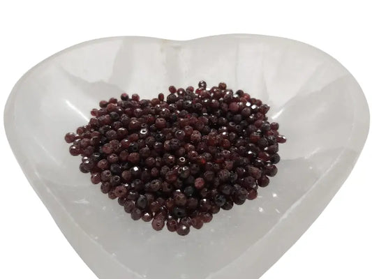 Grenat - Facettes de 4 x 3 mm - 120 Perles Les Précieuses Perles