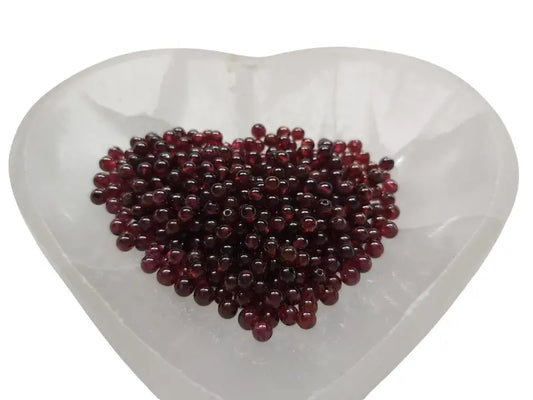 Grenat Grade A - 3-4 mm - 80 Perles Les Précieuses Perles