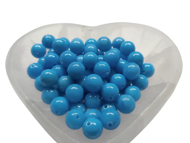 Jade bleu - 10 mm - 20 Perles Les Précieuses Perles