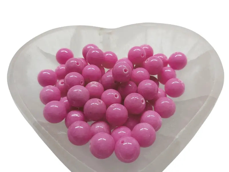 Jade rose - 10 mm - 20 Perles Les Précieuses Perles