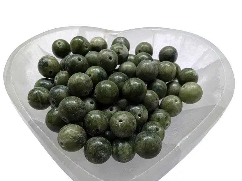 Jade vert - 10 mm - 20 Perles Les Précieuses Perles