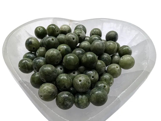 Jade vert - 10 mm - 20 Perles Les Précieuses Perles