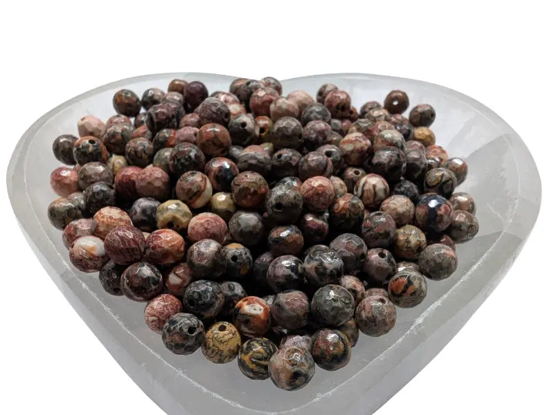 Jaspe Léopard facetté - 6 mm - 30/60 Perles Les Précieuses Perles