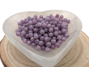Lépidolite  - 6 mm - 30 Perles