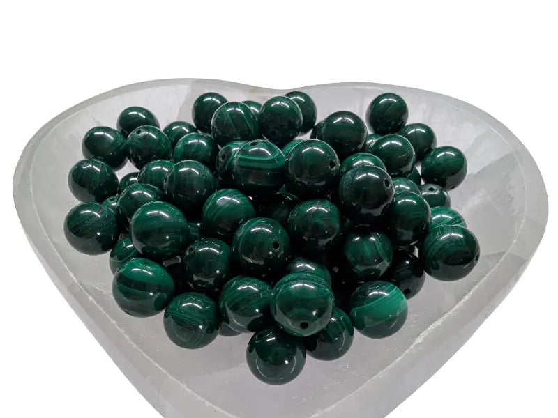 Malachite - 10 mm - 10 Perles Les Précieuses Perles