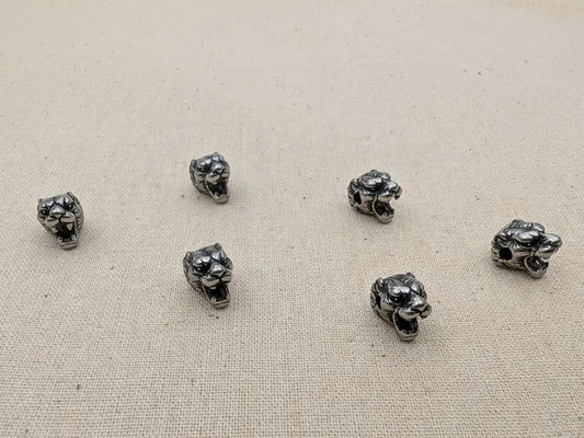 Perle décorative Tête de tigre inox Les Précieuses Perles
