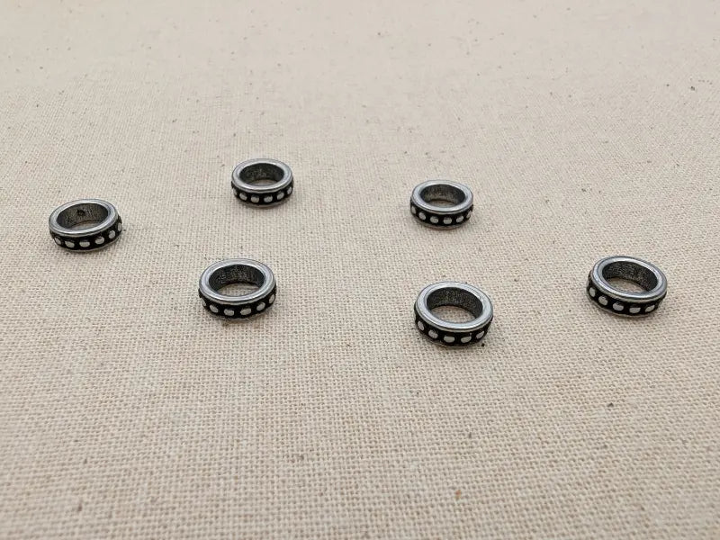 Perle décorative rondelle 8 x 3 mm – Acier inoxydable 304 – Intercalaire anneau Les Précieuses Perles