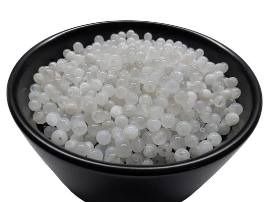 Pierre de lune - 4 mm - 80 Perles Les Précieuses Perles