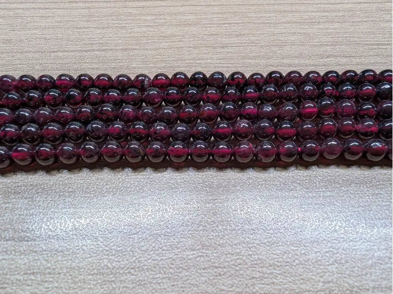 Grenat Grade A - 3-4 mm - 80 Perles Les Précieuses Perles