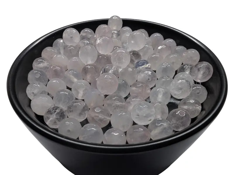 Quartz rose - Facettes - 8 mm - 20/40 Perles Les Précieuses Perles