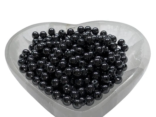 Hématite noire synthétique - 6 mm - 60 Perles Les Précieuses Perles
