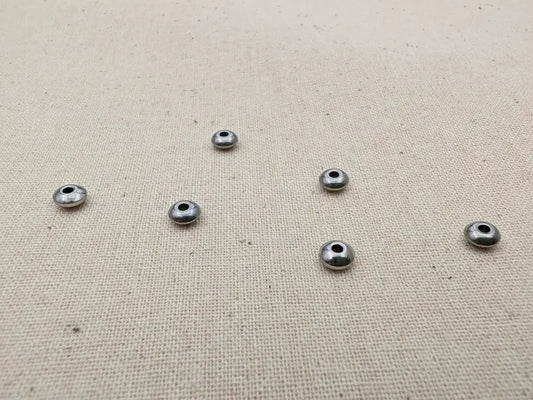 Perles intercalaires rondelles 5 x 2,5 mm – Acier inoxydable 201 – Lot de 20 ou 40 Les Précieuses Perles