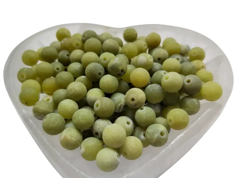 Jade vert mat - 8 mm - 40 Perles Les Précieuses Perles