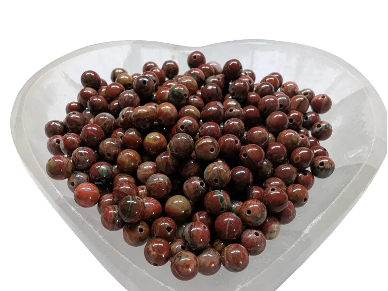 Jaspe Breschia - 6 mm - 30/60 Perles Les Précieuses Perles