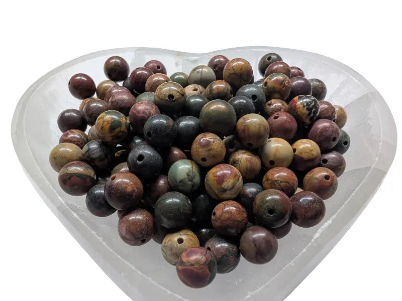 Jaspe Picasso - 8 mm - 20/40 Perles Les Précieuses Perles